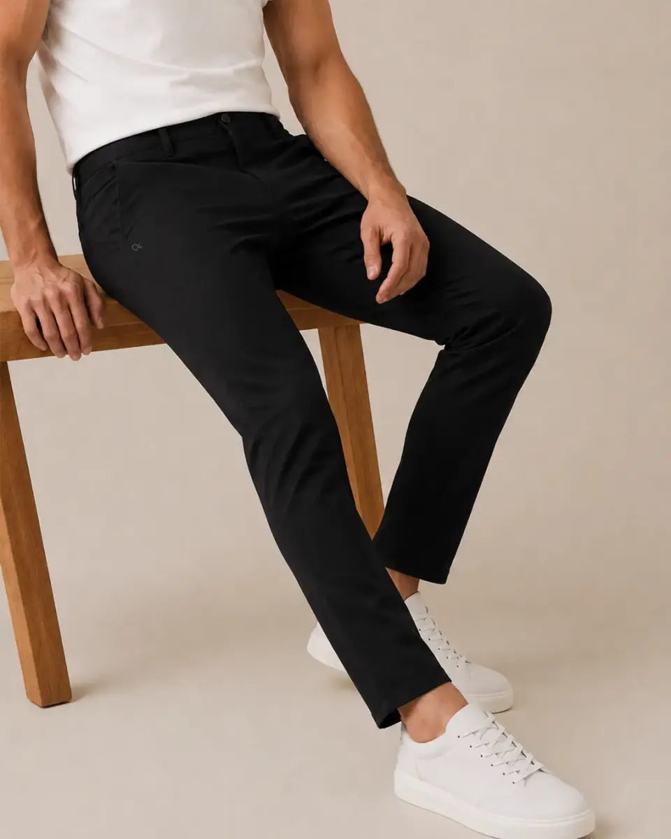 CALÇA OGOCHI SLIM PRETA (CALÇA BOLSO FACA SLIM)