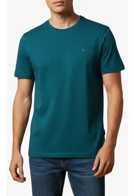 CAMISETA OGOCHI BASICA VERDE PETROLEO (CAMISETA MC DEC RED SLIM)