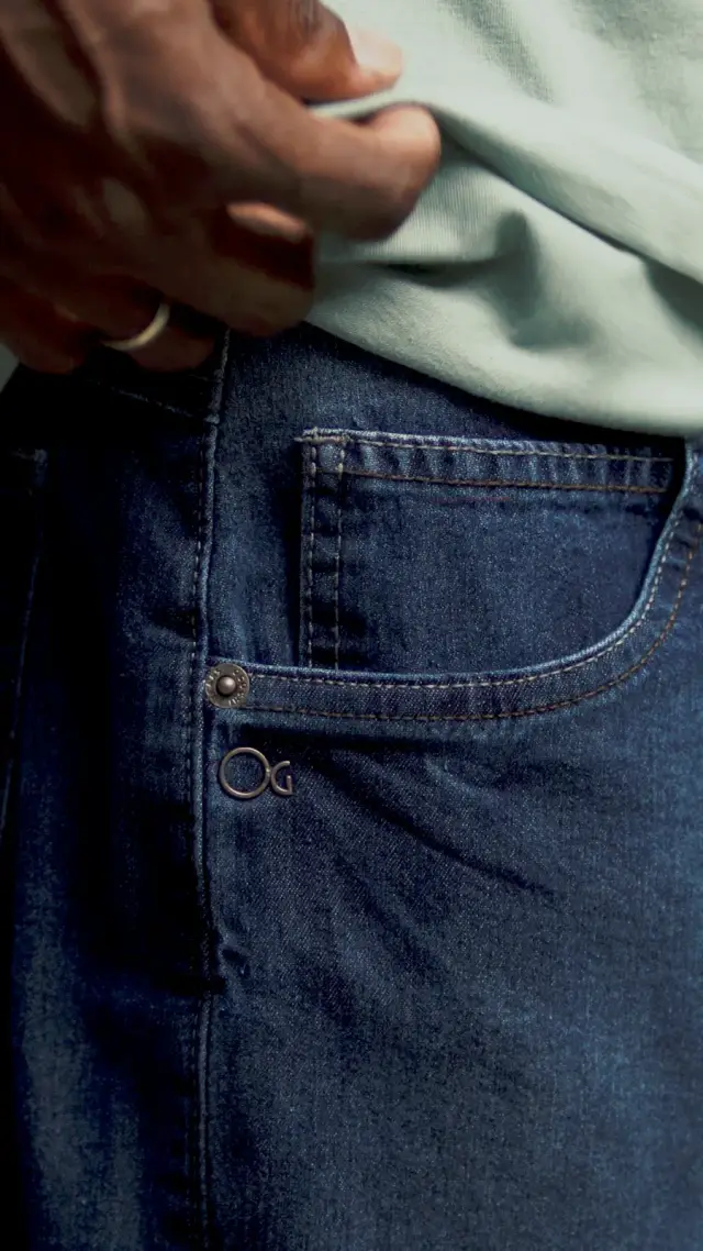 CALÇA JEANS SLIM ESCURA OG DE FERRO (CALÇA 5 POCKETS SLIM)